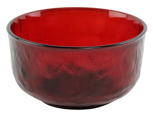 Crimson Red Glass Small Bowl