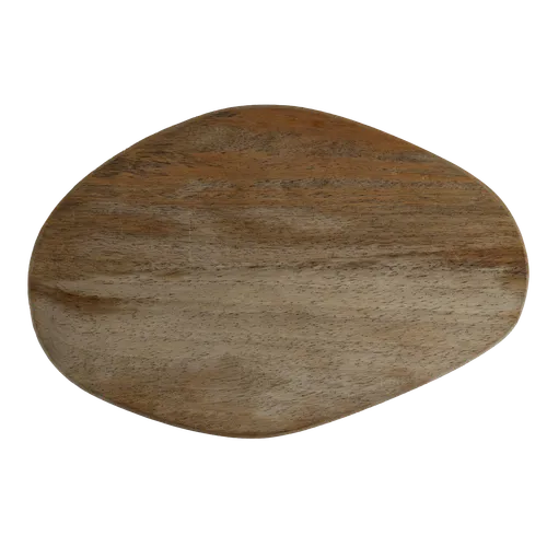 Bleached Wood Pebble Cutting Board