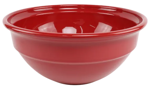 Red Stoneware Mixing Bowl - Large