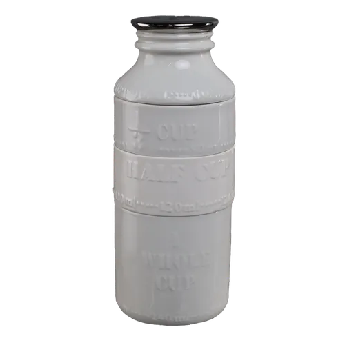 White 4 Piece Bottle Measuring Cup Set