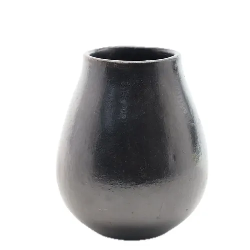 Black Clay Vase