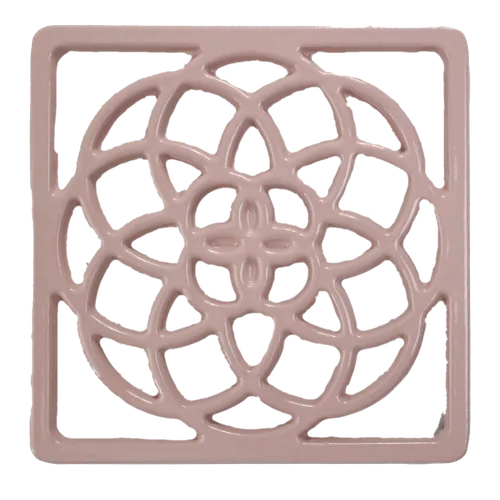 Dusty Pink Cast Iron Trivet