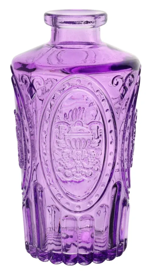 Purple Clear Glass Vase Collection - Q