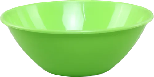Solid Bright Green Plastic Serving Bowl