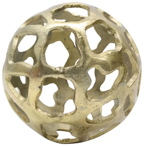 Gold Metal Cut Out Orb