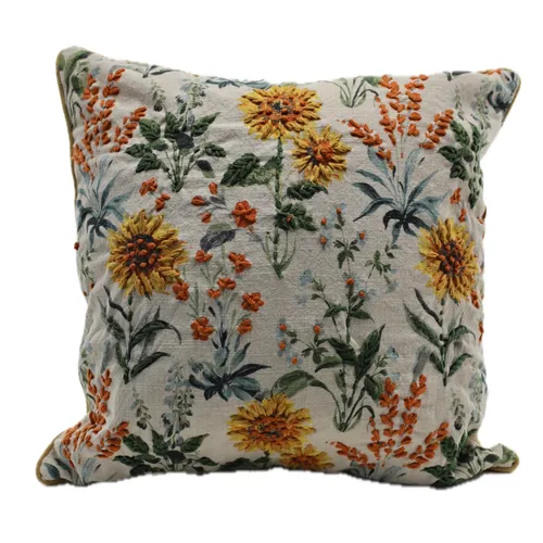 Sunflower Garden Throw Pillow