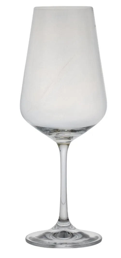Clear White Wine Glass