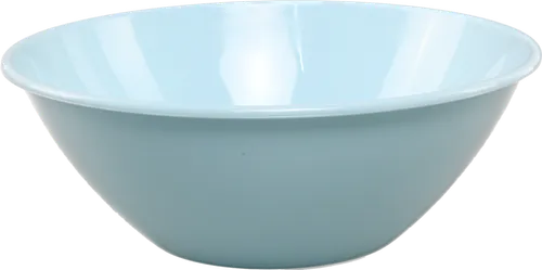 Solid Pale Blue Plastic Serving Bowl