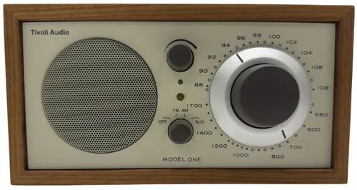 Beige Radio In Wood Case
