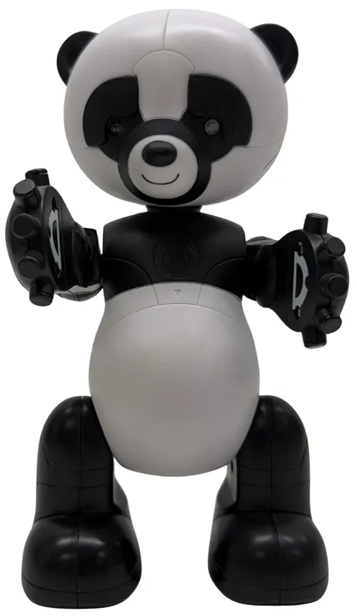 White & Black Panda Bear Robot