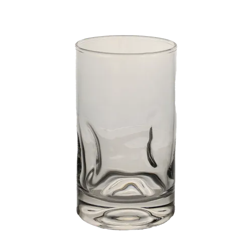 Clear Glass Impressed Dimples Drinking Glass