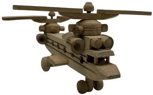 Natural Wood Helicoptor