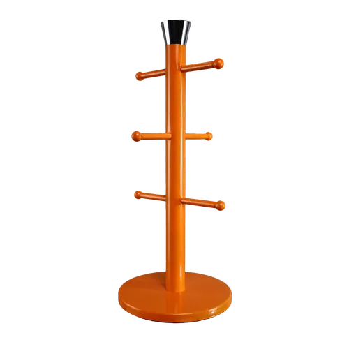 Orange Metal Mug Tree 