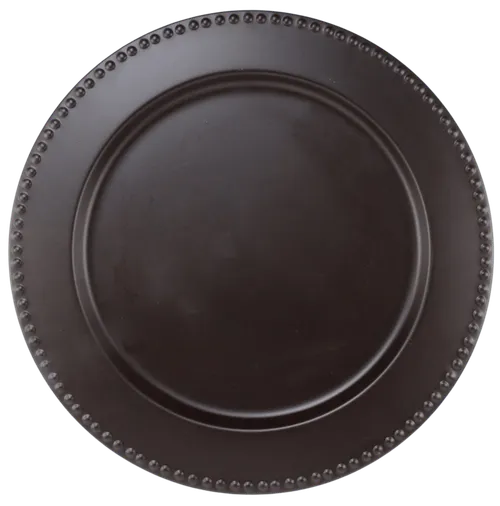 Brown Metal Charger Plate
