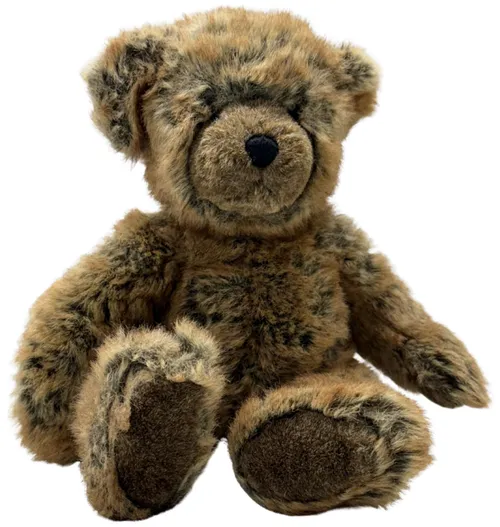 Frosted Brown Plush Bear Stuffed Animal