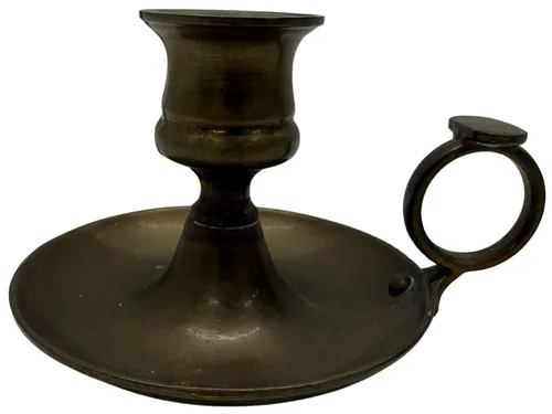 Brass Taper Candle Holder With Handle