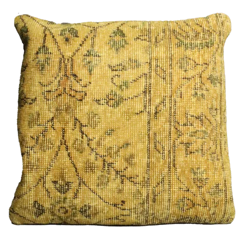 Burnt Yellow Kilim Throw Pillow