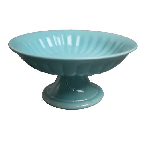 Soft Blue Ceramic Dessert Stand