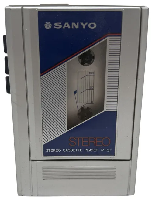Vintage Blue & Silver Cassette Walkman