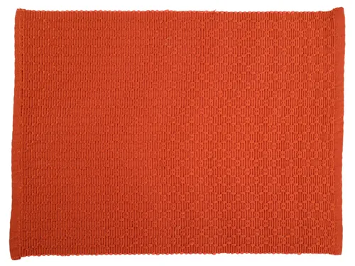 Orange Woven Rectangular Placemat