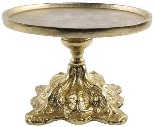 Gold Metal Ornate Dessert Stand