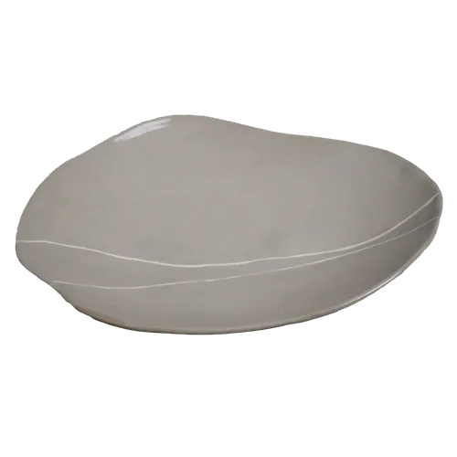 Split Stone Organic Shaped Serving Bowl