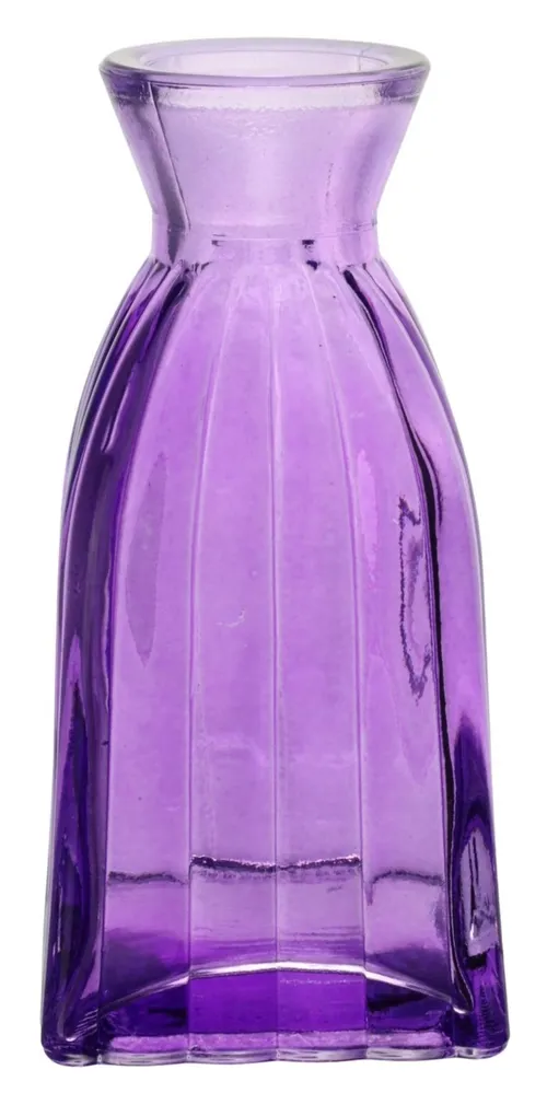 Purple Clear Glass Vase Collection - L