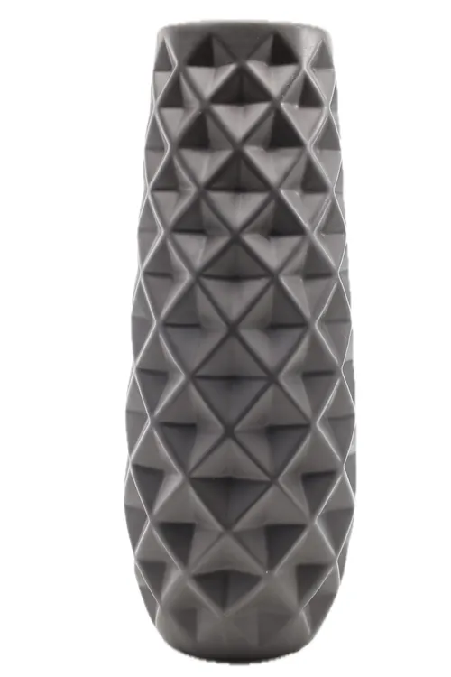 Tall Matte Black Pineapple Ceramic Vase