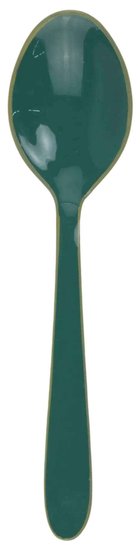 Green Enamelled Coffee Spoon