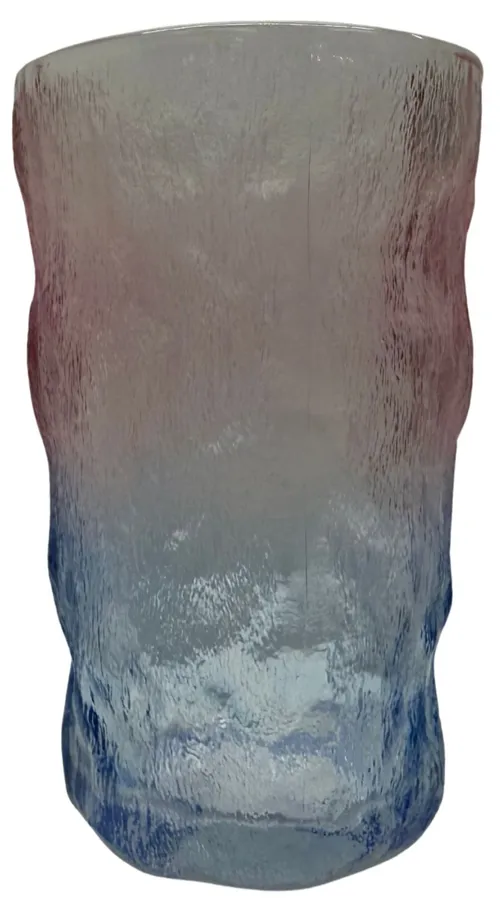 Gradient Pink & Blue Textured Drinking Glass