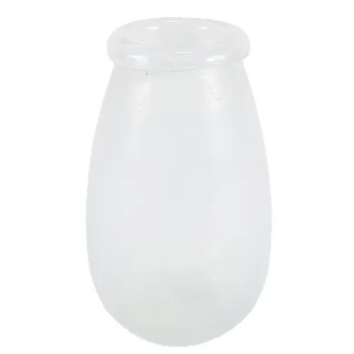 Fat Lip Milk Glass Bud Vase