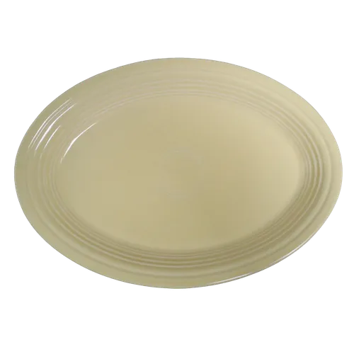 Butter Yellow Oval Serving Platter