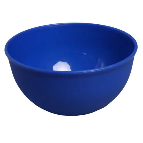 Solid Blue Plastic Serving Bowl - Small