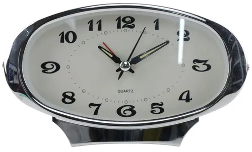 Vintage Oval Chrome Alarm Clock