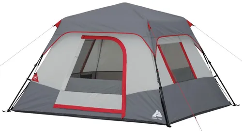 Grey 4 Person Camping Tent