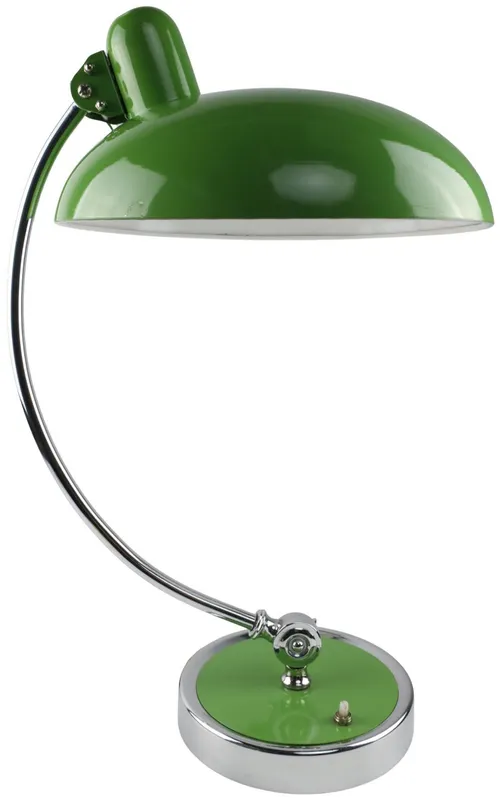 Green Metal Adjustable Desk Lamp