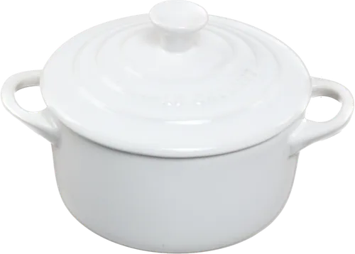 White Small Round Cocotte 