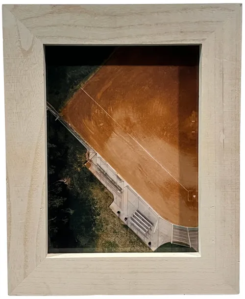 Ariel Baseball Field In Wood Frame