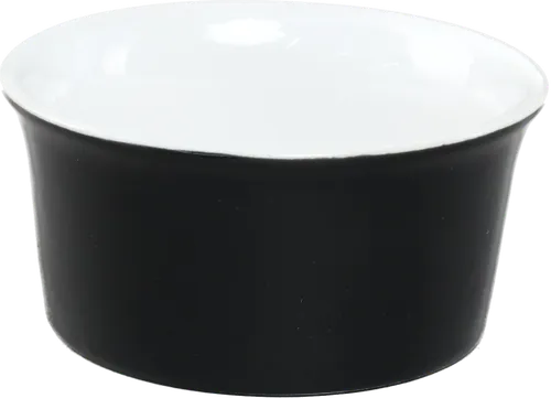 Gloss Black Ramekin With White Interior