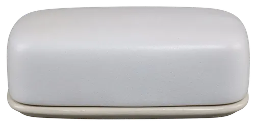 Cream & Putty Ceramic Butter Dish