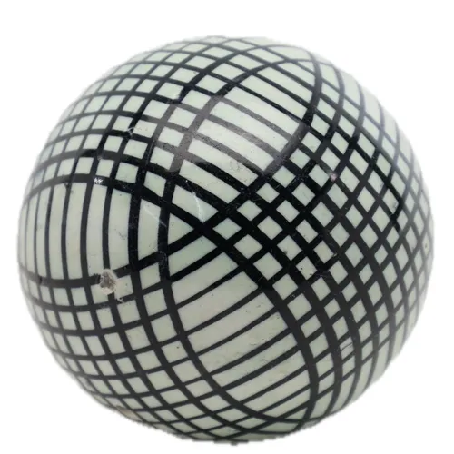 Black Stripe Antique Ceramic Carpet Ball