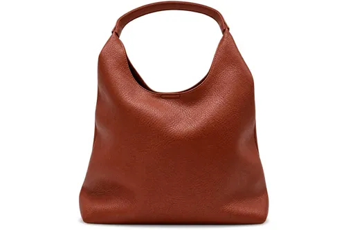 Large Cognac-Brown Hobo-style Shoulder Bag