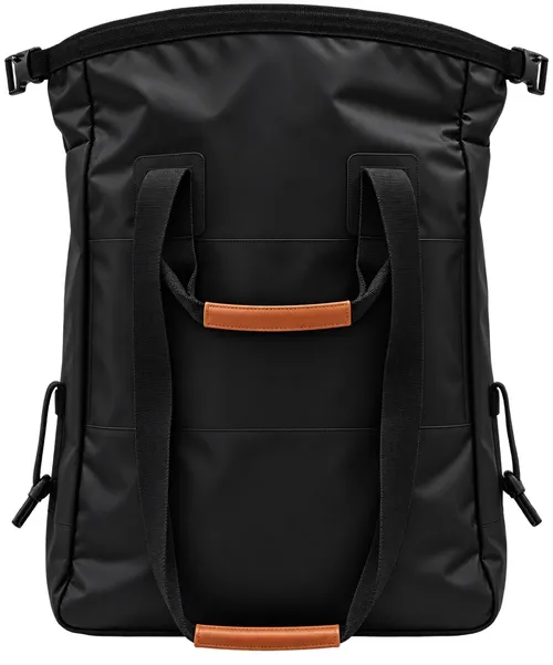 Black Roll-top Backpack-style Water-resistant Carry Bag