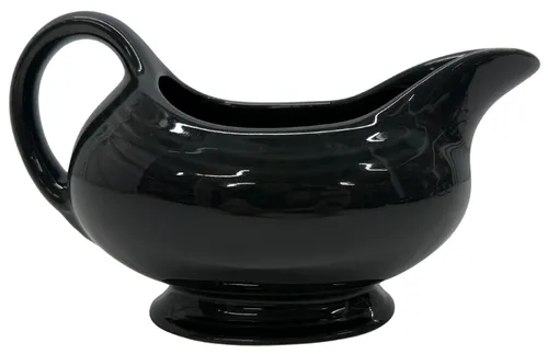 Dark Grey Ceramic Gravy Sauce Boat