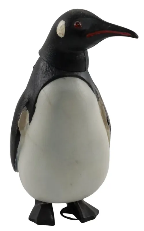 Vintage Black & White Penguin Bobblehead