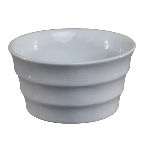 White Ripple Ceramic Ramekin
