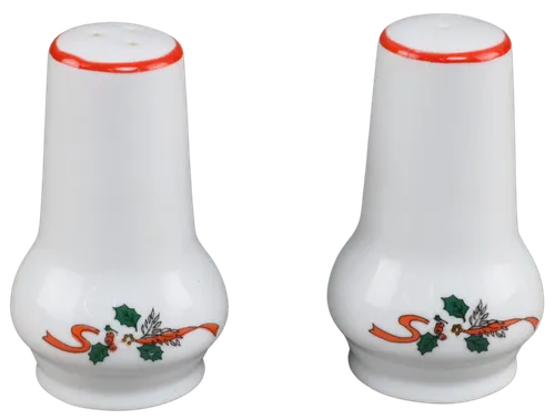 White Christmas Ceramic Salt & Pepper Set
