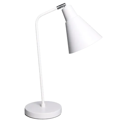 White Matte Hooded Desk Lamp