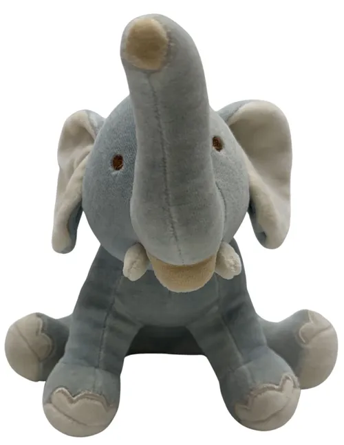 Light Blue Stuffed Elephant Plush