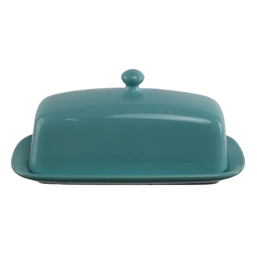 Baby Blue Ceramic Butter Dish